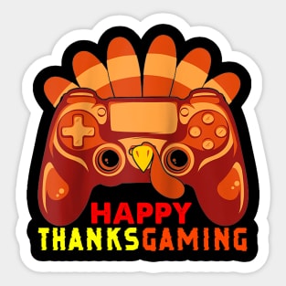 Funny Video Game Console Turkey Thanksgiving Gamers Gaming Sticker